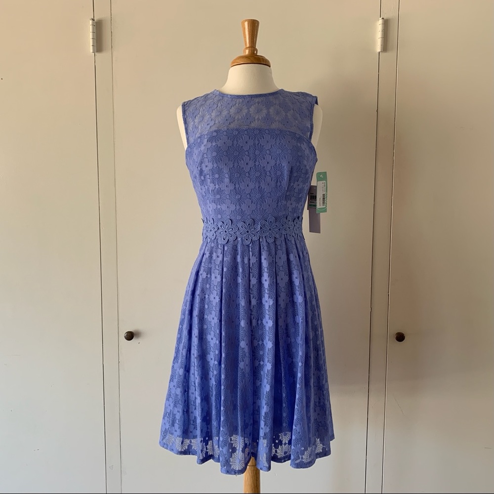 London Times light blue dress size 8 NWT
